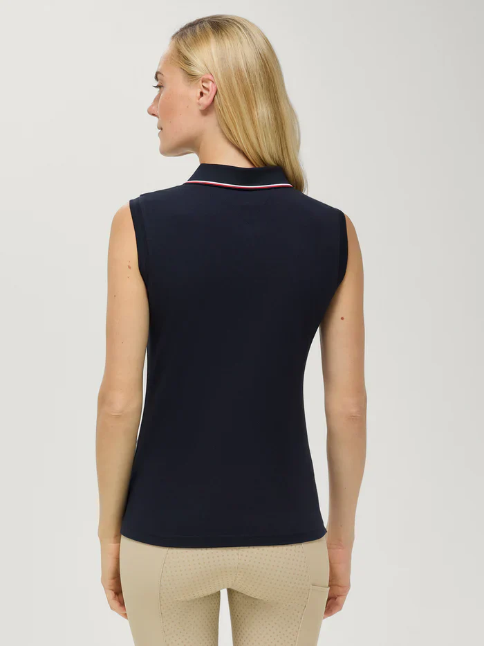 Tommy Hilfiger Equestrian Cordova Sleeveless Polo Desert Sky - Image 4