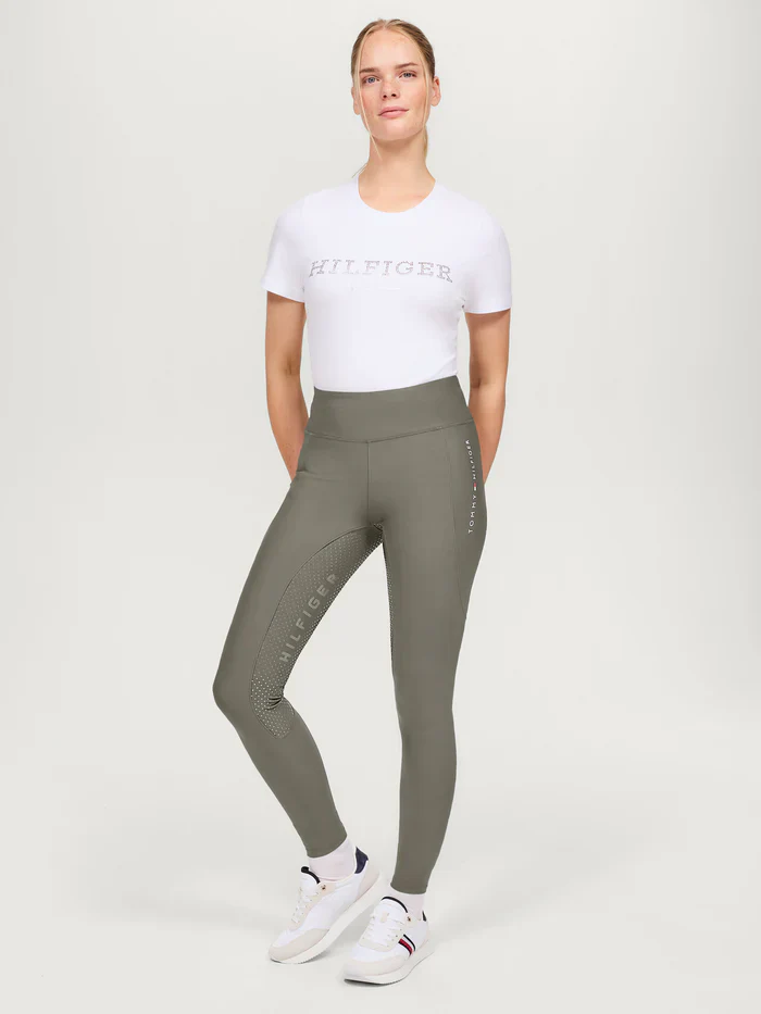 Tommy Hilfiger Equestrian Devon Riding Full Grip Leggings Ash - Image 2
