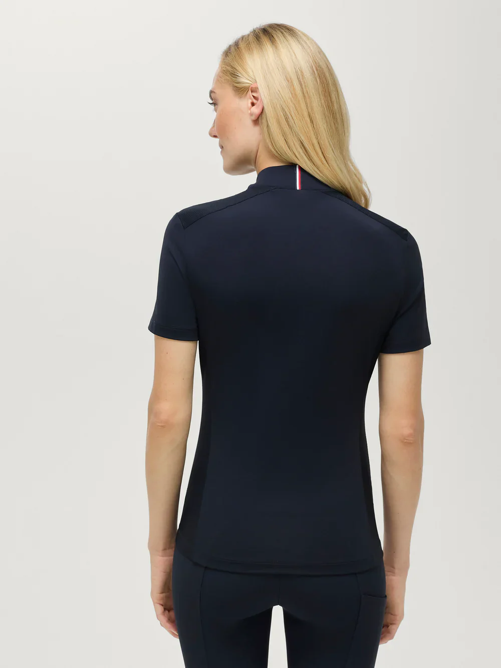 Tommy Hilfiger Equestrian Palma 1/4 Zip Training Top Desert Sky - Image 2