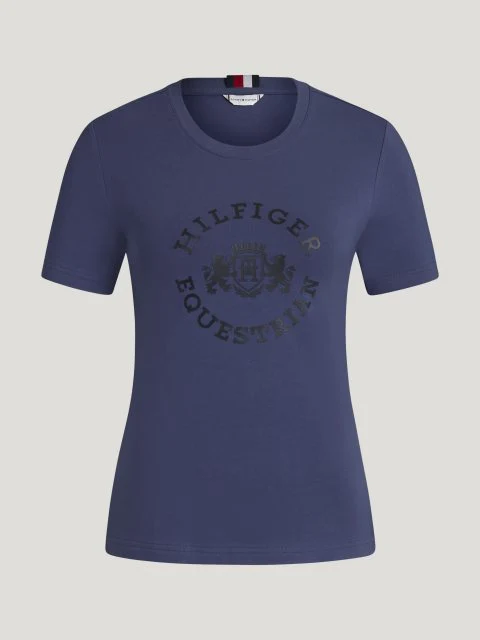 Tommy Hilfiger Equestrian Pasadena T-Shirt Faded Indigo - Image 2