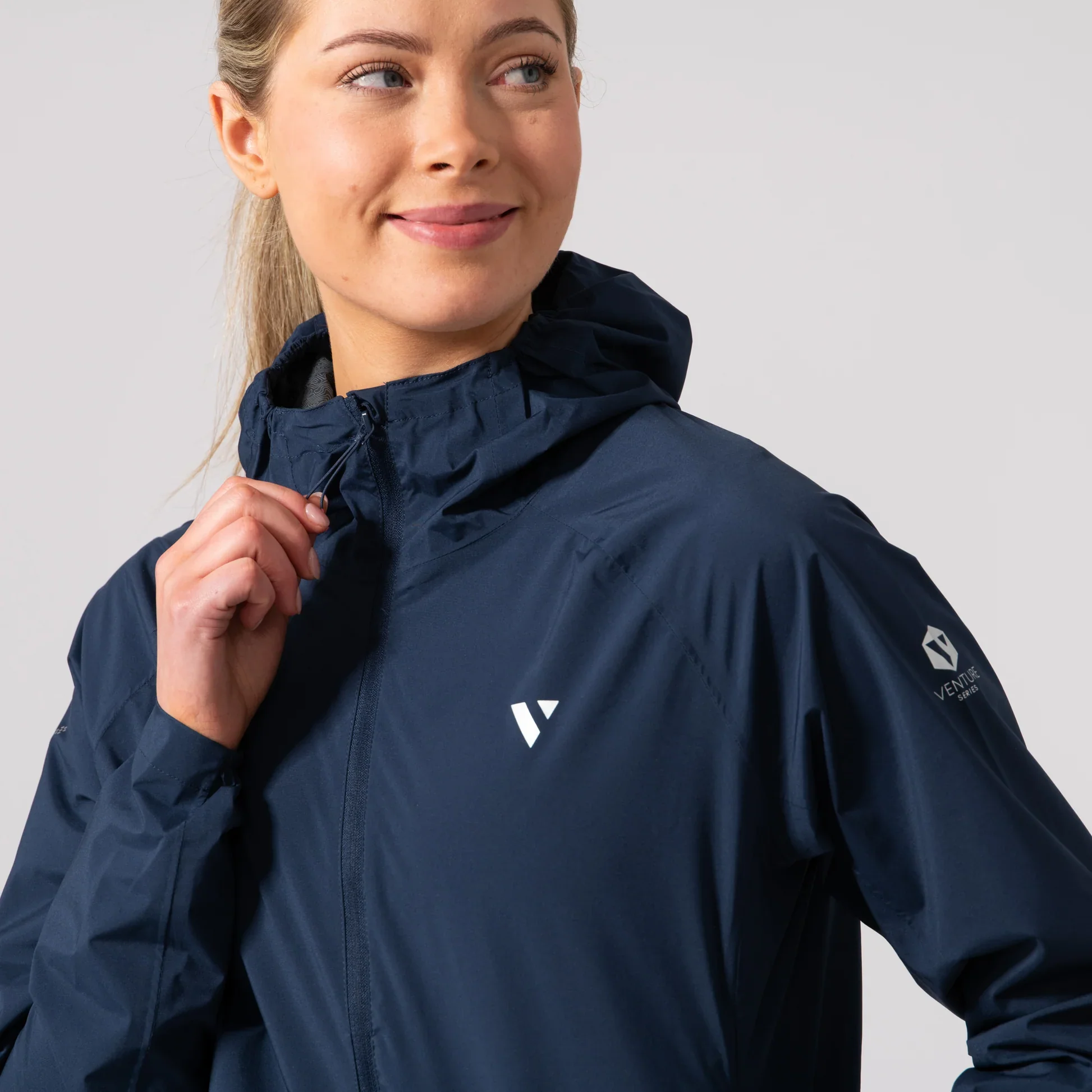 Venture Series Ladies Ultralite Jacket Navy - Image 4