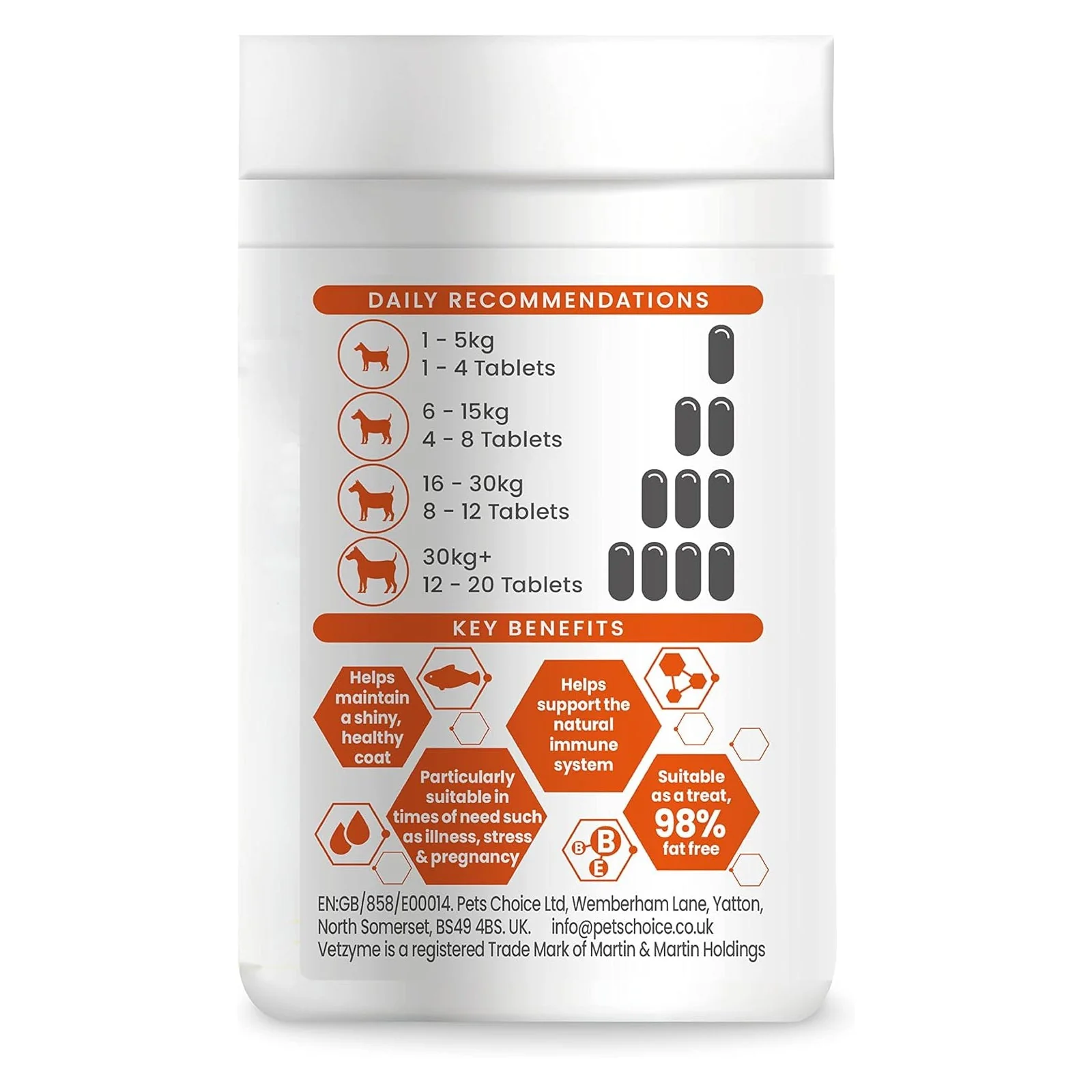 Vetzyme Conditioning Tablets 240 Tablets - Image 2