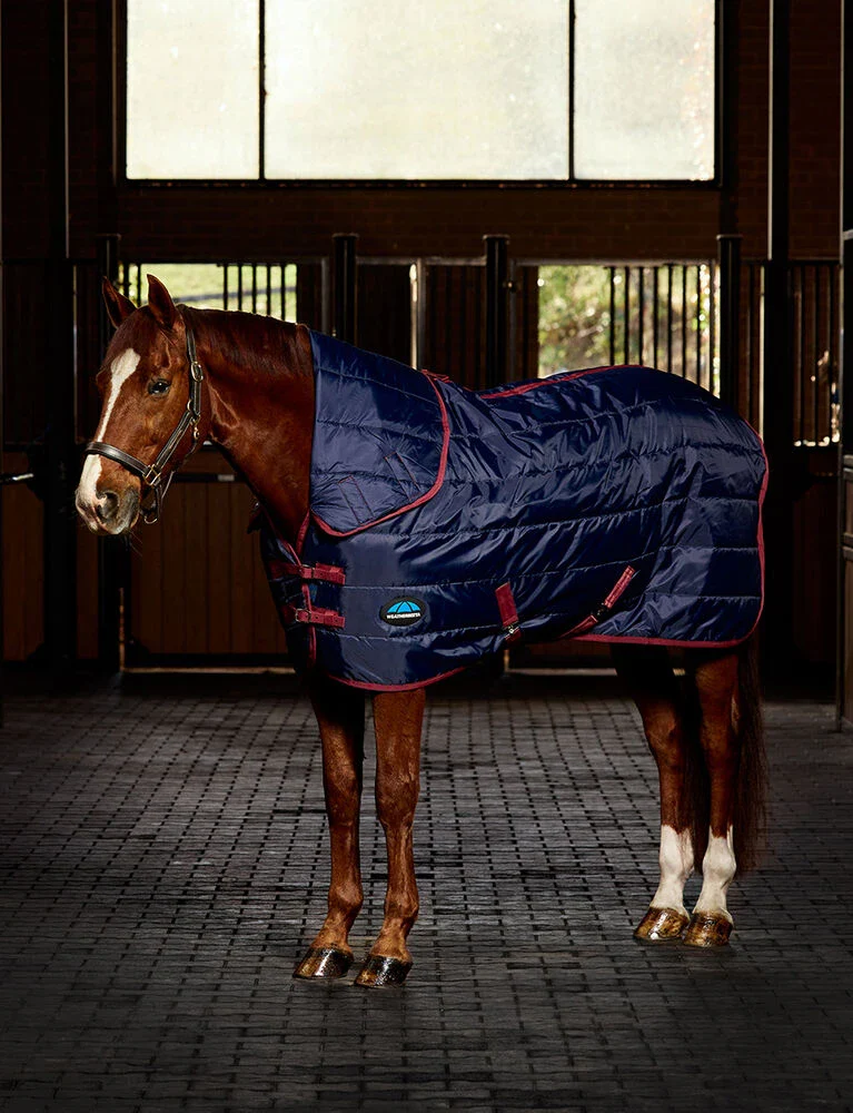 Weatherbeeta Comfitec 210D Channel Quilt Stable Combo 100g Navy / Burgundy - Image 3