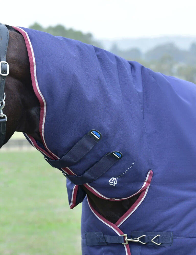Weatherbeeta Comfitec Essential Combo Turnout 360g Navy / Burgundy - Image 3