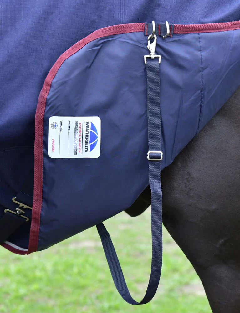 Weatherbeeta Comfitec Essential Combo Turnout 360g Navy / Burgundy - Image 8