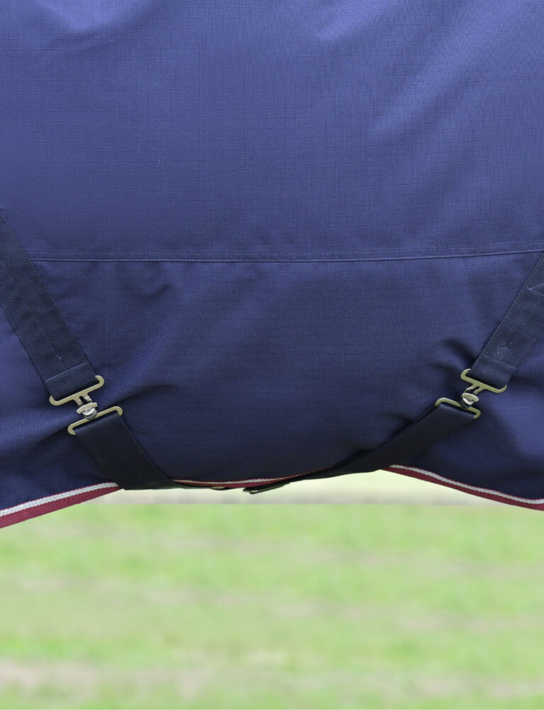 Weatherbeeta Comfitec Essential Turnout Detach-A-Neck 50g Navy / Burgundy - Image 2