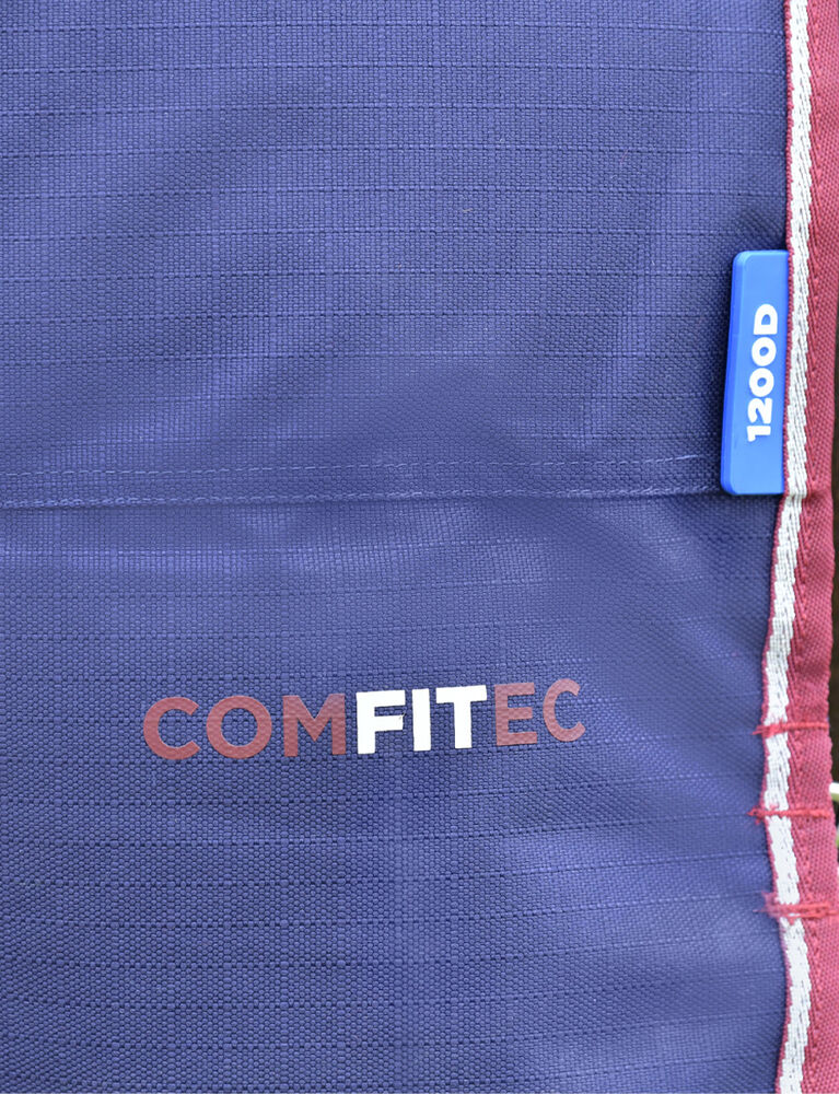 Weatherbeeta Comfitec Essential Turnout Detach-A-Neck 50g Navy / Burgundy - Image 6