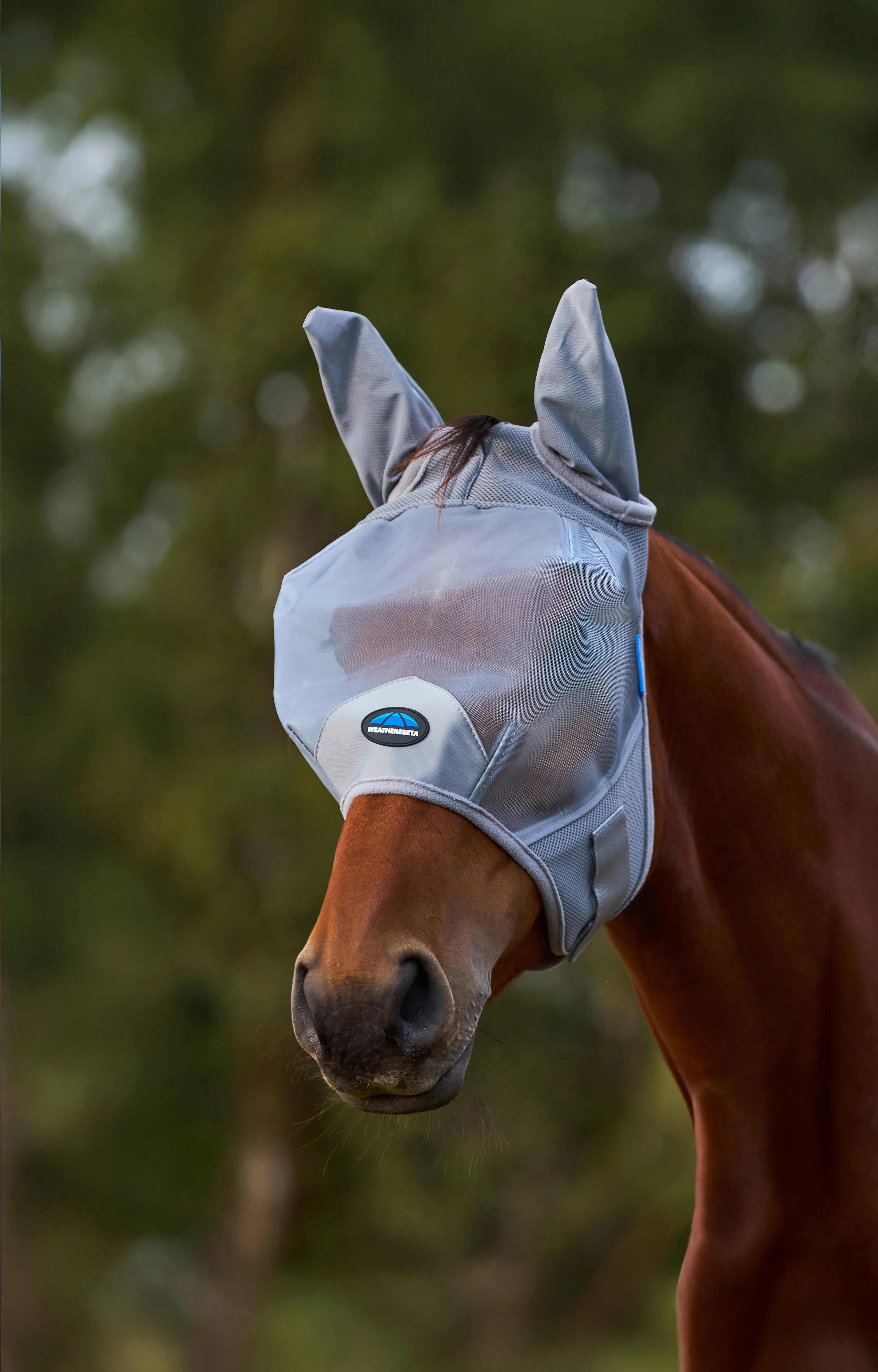 Weatherbeeta Comfitec Fine Mesh Fly Mask With Ears Grey