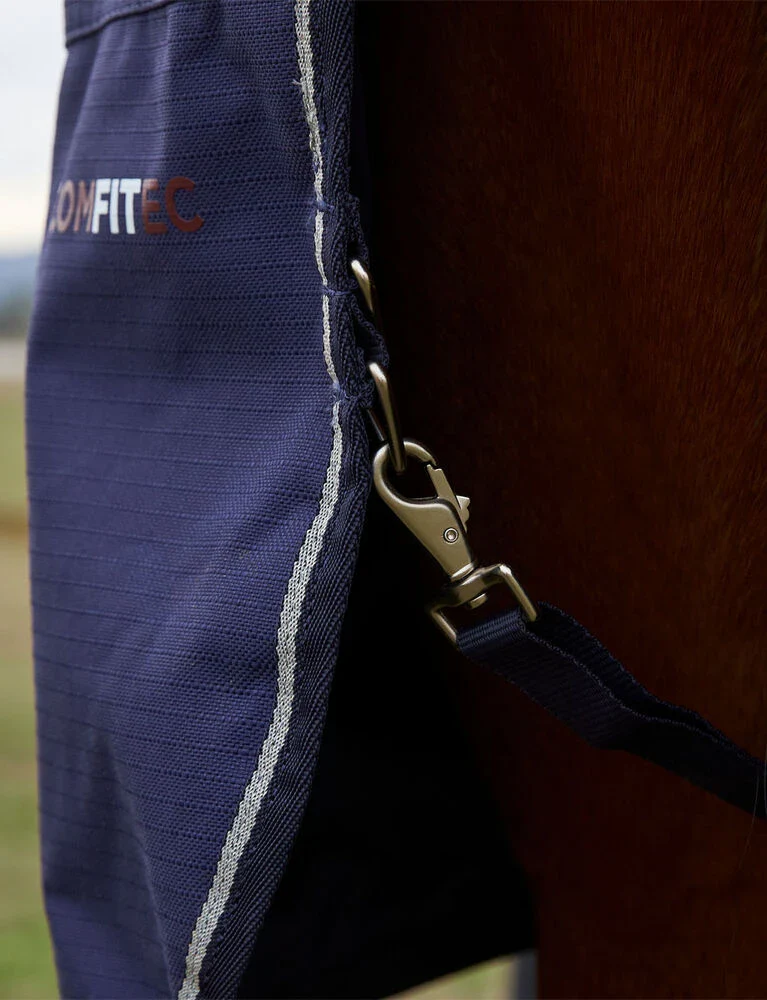 Weatherbeeta Comfitec Prelim Turnout Combo 220g Navy Embossed Plaid - Image 6