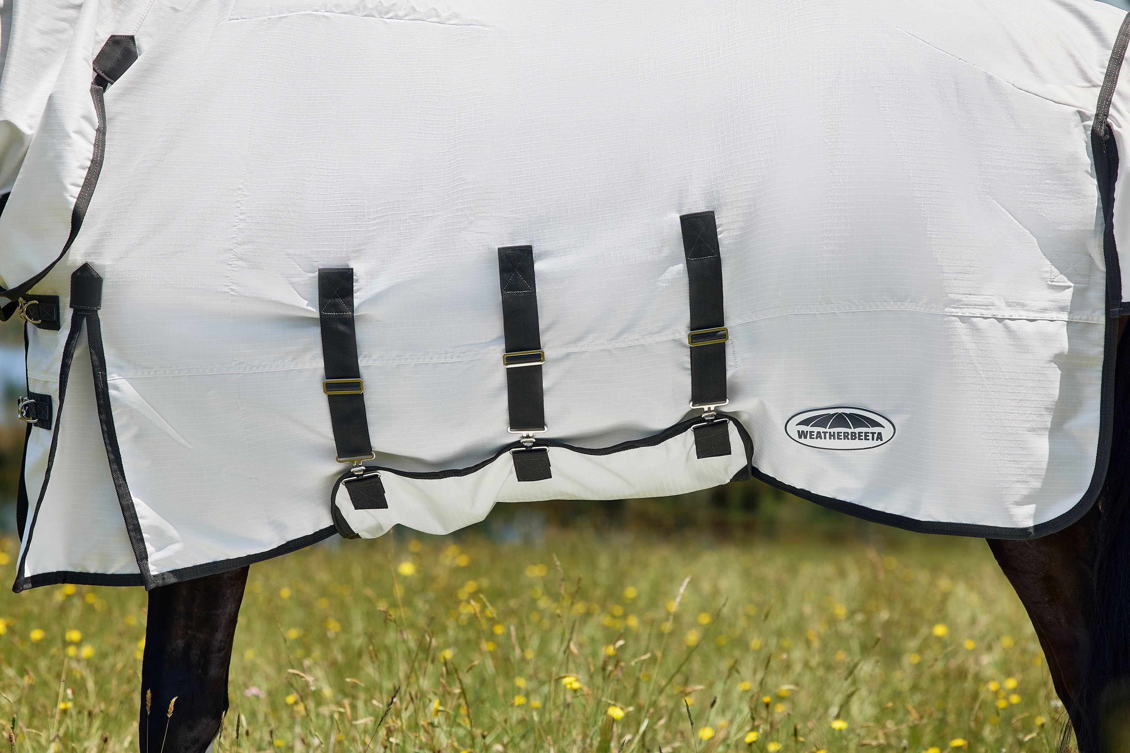 Weatherbeeta Comfitec Sweet Itch Shield Fly Sheet Combo White/Charcoal - Image 6