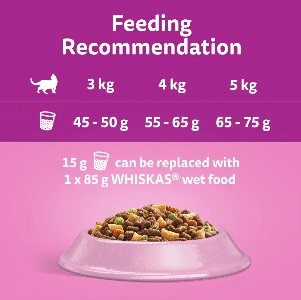 Whiskas 1+ Adult with Salmon Dry Cat Food 1.9kg - Image 2
