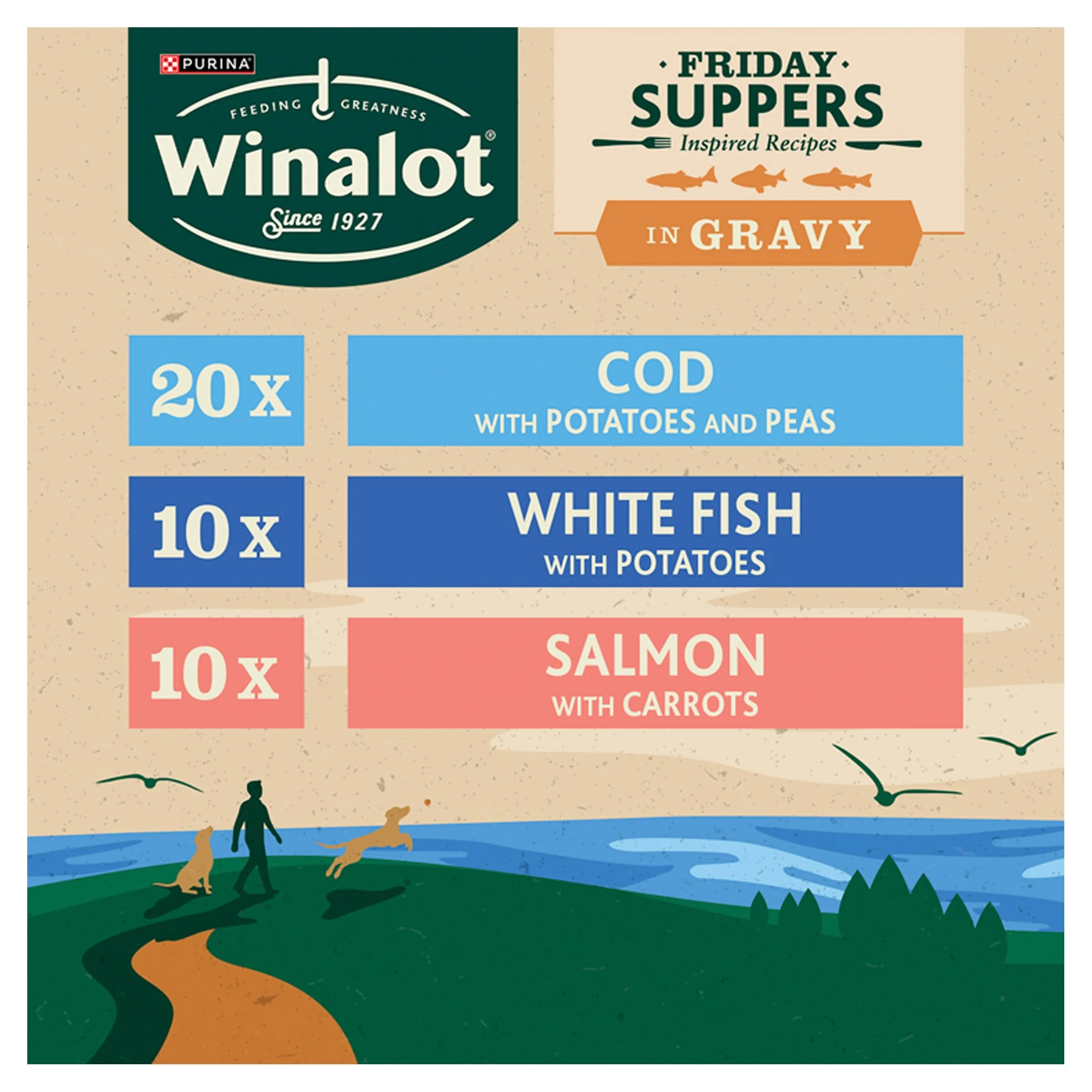 Winalot Friday Suppers Fish In Gravy Pouches 40x100g - Image 2