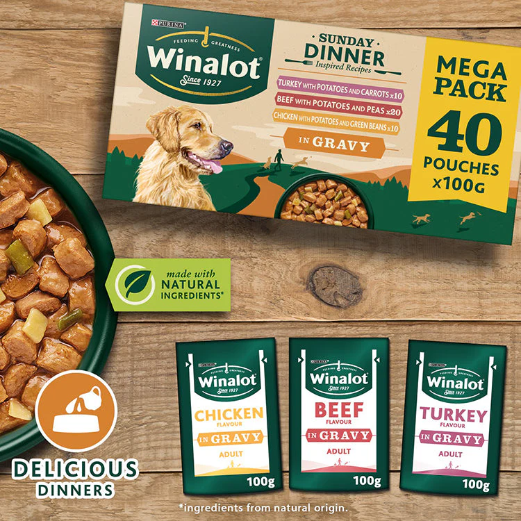 Winalot Sunday Dinner Pouches 40x100g - Image 2
