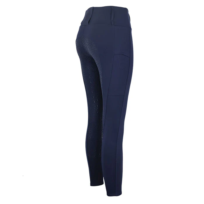Woof Wear All Season Riding Tights Full Seat Navy - Image 4