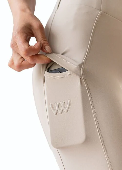 Woof Wear All Season Riding Tights Full Seat Stone - Image 4