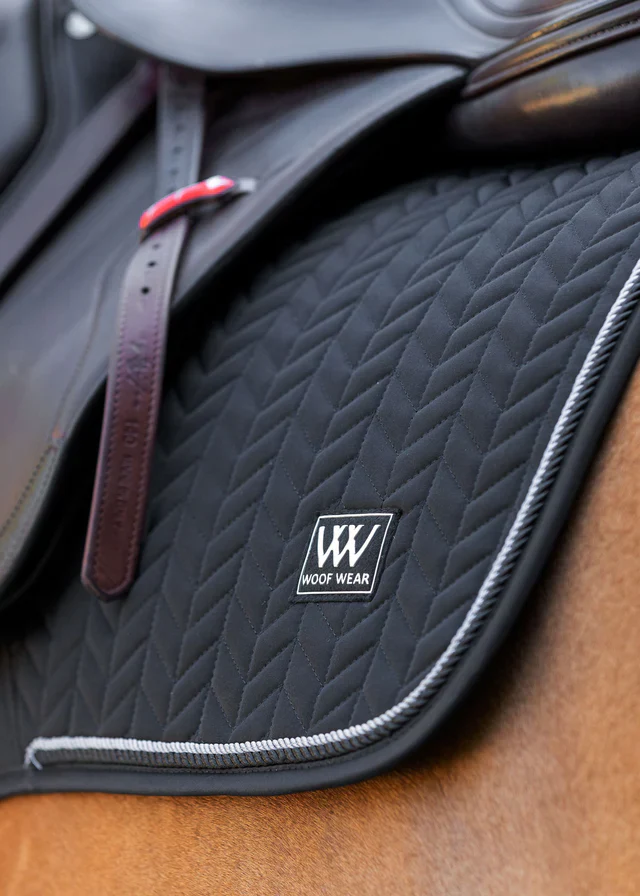 Woof Wear Herringbone Saddle Pad Close Contact - Image 2